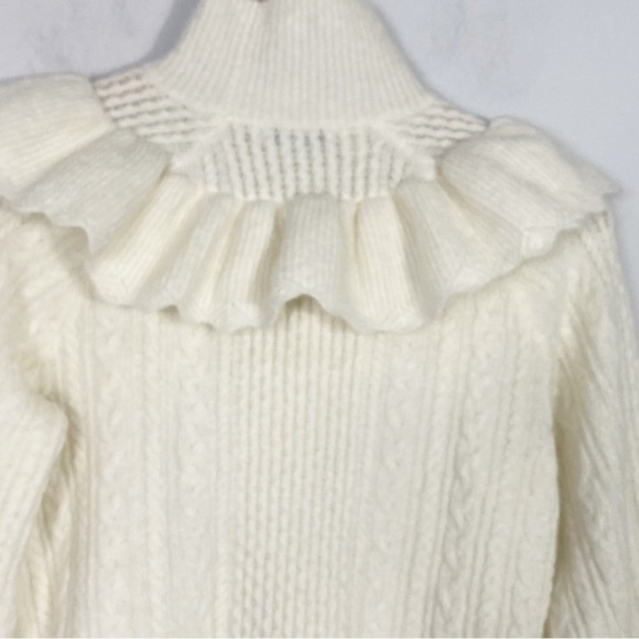 MADEWELL Cable Winslow Mockneck Pullover Sweater Alpaca NEW - Picture 11 of 16